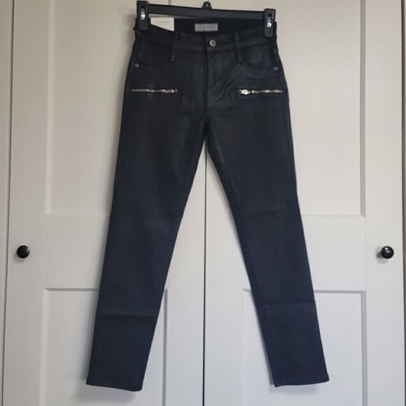 James jeans  twiggy ankle zip oil slicked size 28 - Picture 6 of 14